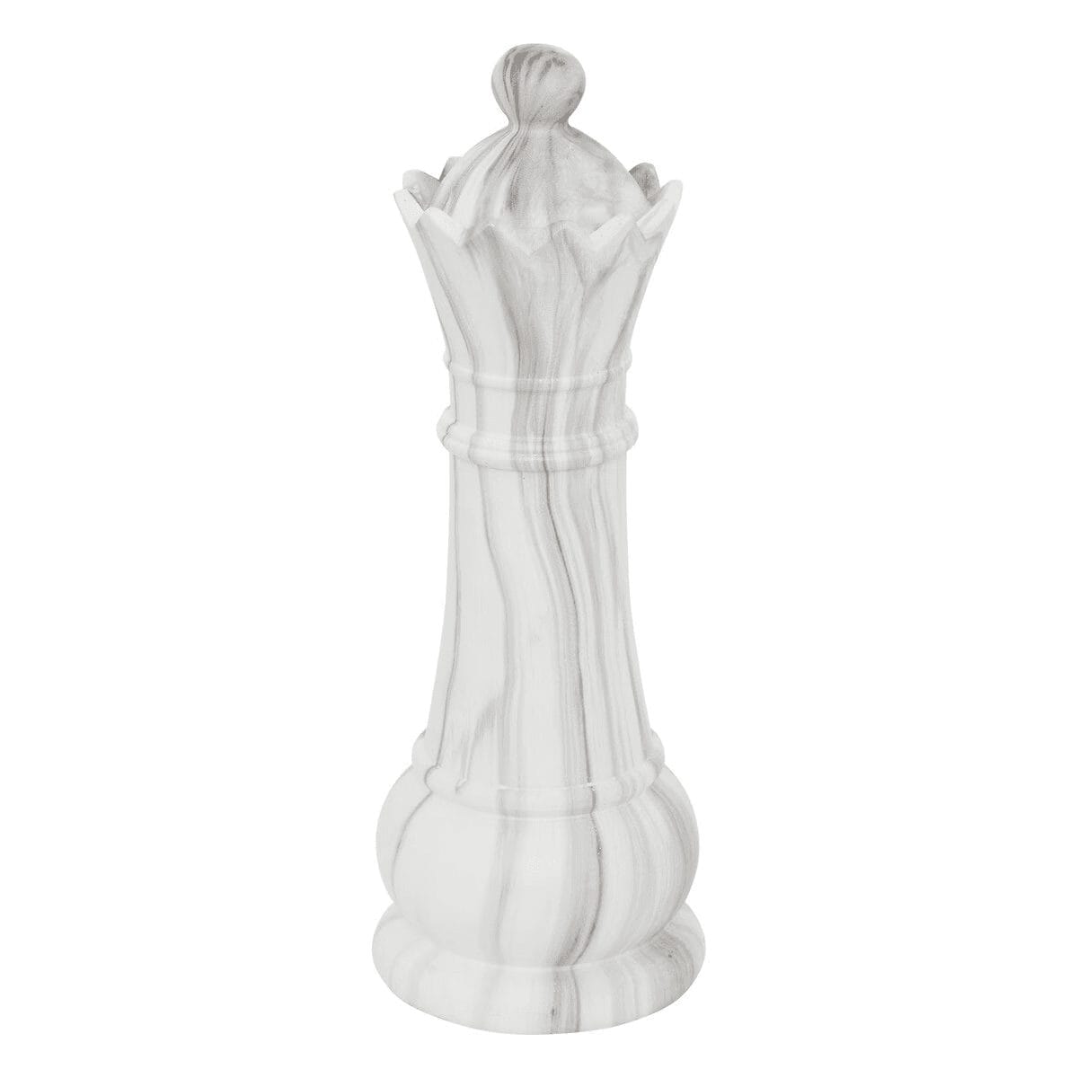 Déco à poser pièces d'échec "Olen" Gris, H.26,5 cm - Gris 2