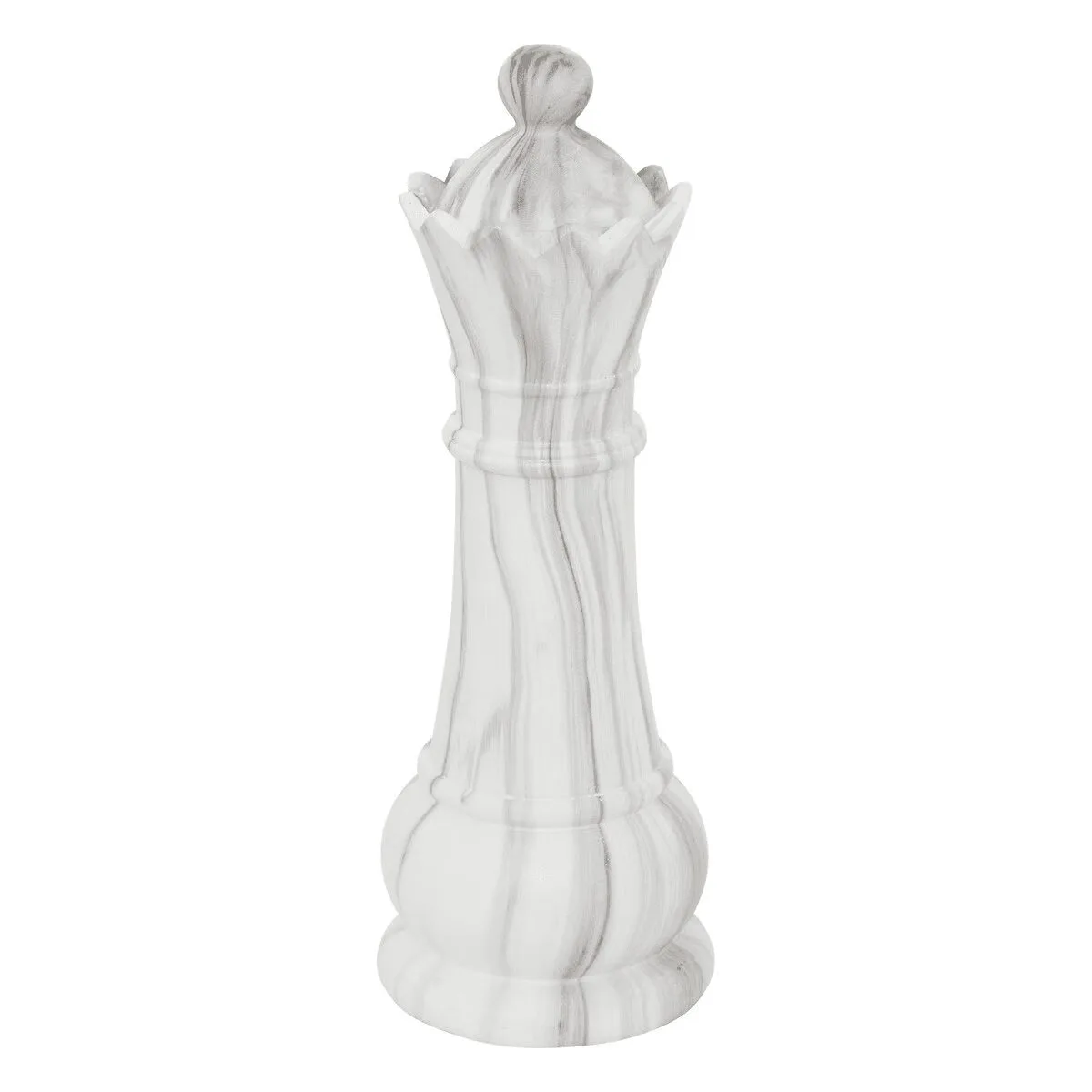 Déco à poser pièces d'échec "Olen" Gris, H.26,5 cm - Gris 2