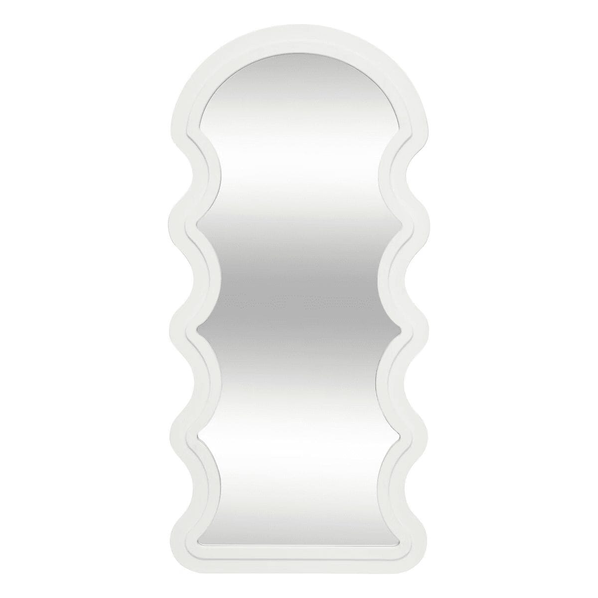 Miroir Vague "Emily" Blanc, 114x54 cm
