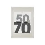 Cadre photo bois "Eva" Blanc, 50x70 cm