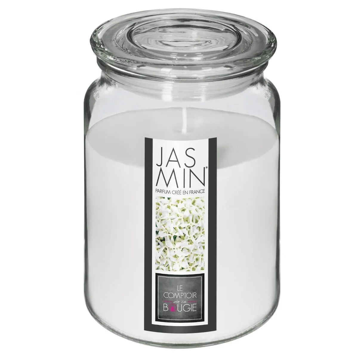 Bougie parfumée Rose, 510g- Jasmin