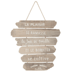 Décoration murale en bois ANDY – 28 × 38 cm, assortie - le plaisir