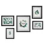 Set de 5 cadres "Dina" Bois et verre