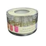 Brûle-parfum avec 12 huiles Transparent, 10ml