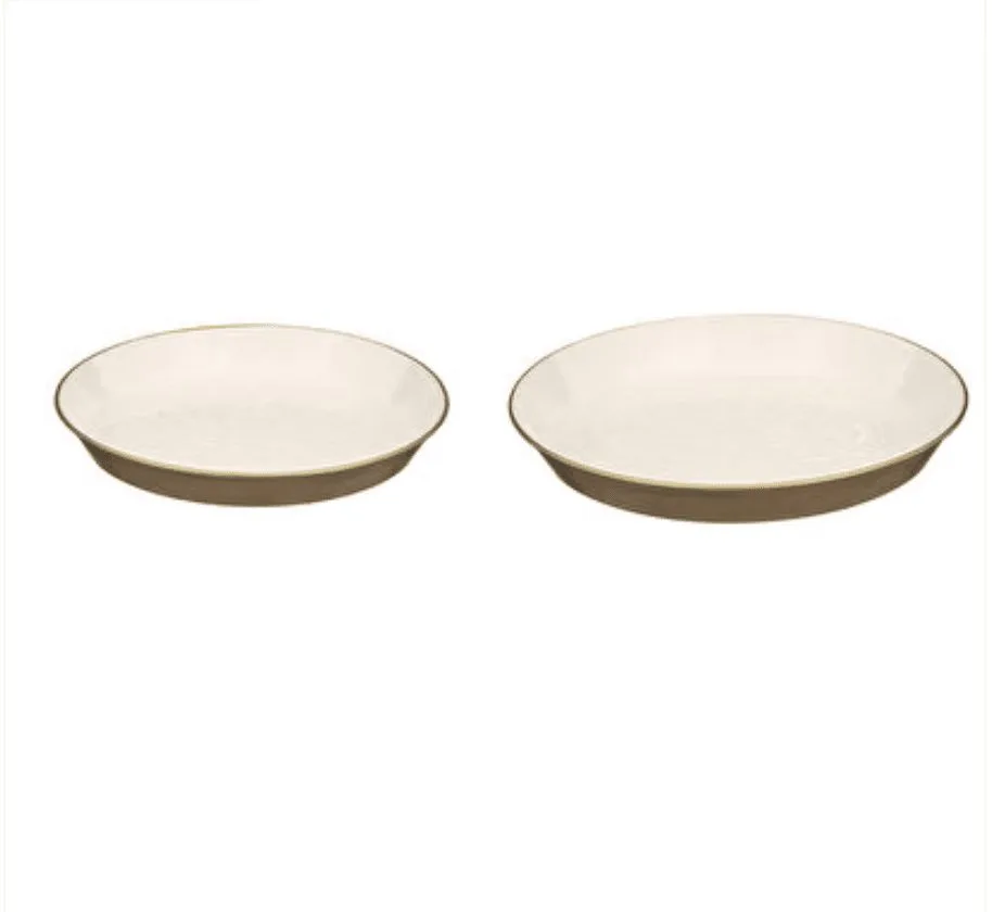 Plateaux  "Night" Métal Beige