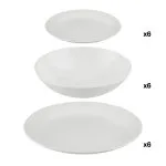 Service de table "Colorama" 18 Pièces, Blanc