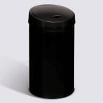 Poubelle, Détecteur infra-rouge + bouton, 40 l, Noir