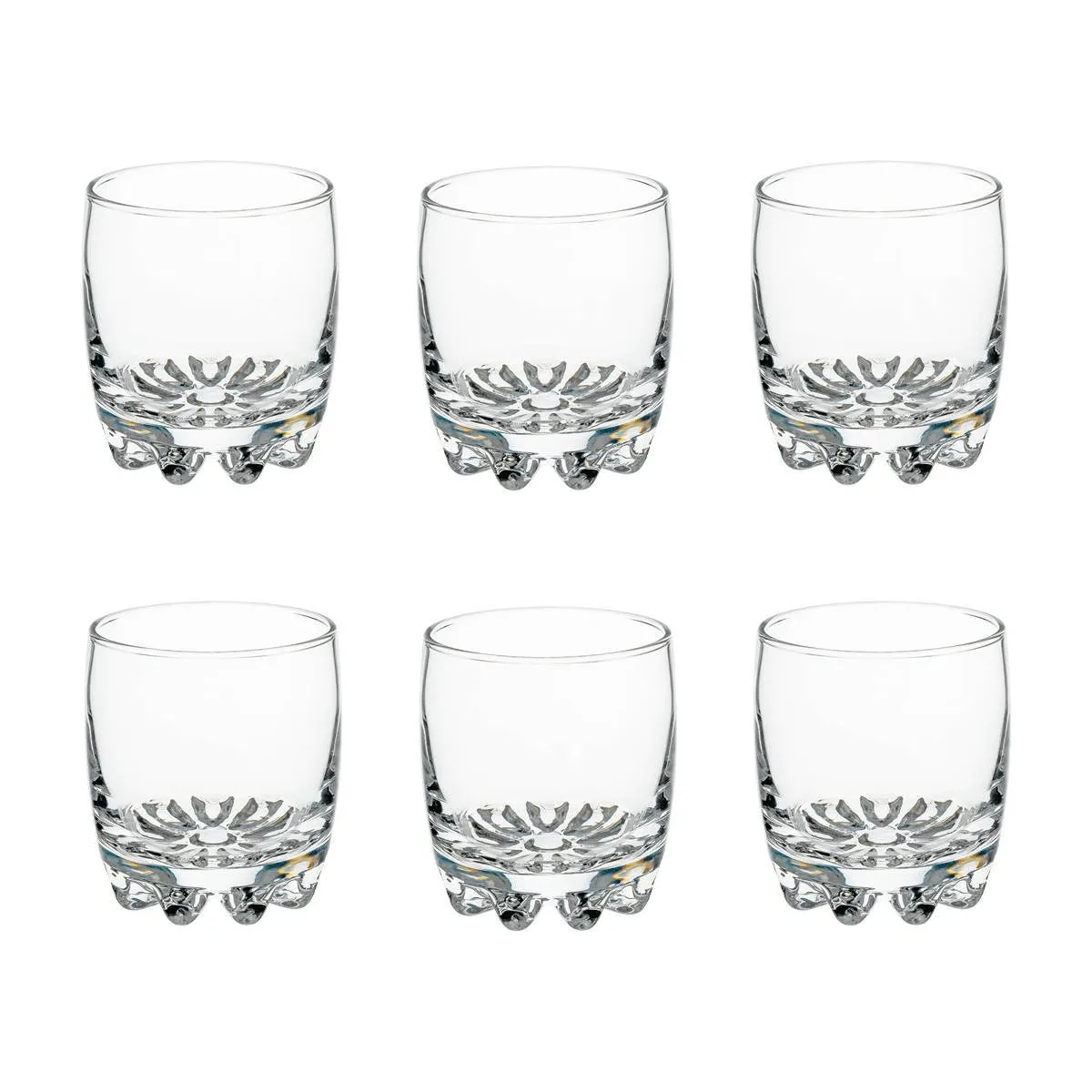 Lot de 6 gobelets bas "Tin'Eau" 315 ml, Transparent