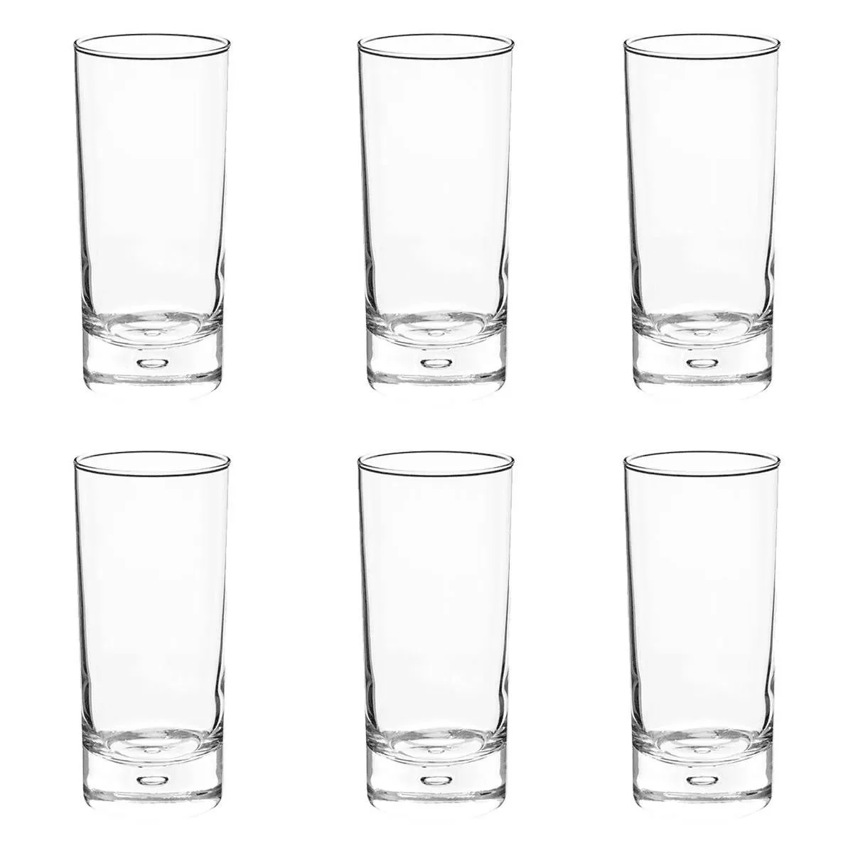 Lot de 6 gobelets hauts "Georg'Ieau" 290 ml, Transparent