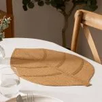Set de table "Feuille" Marron, 50x33cm