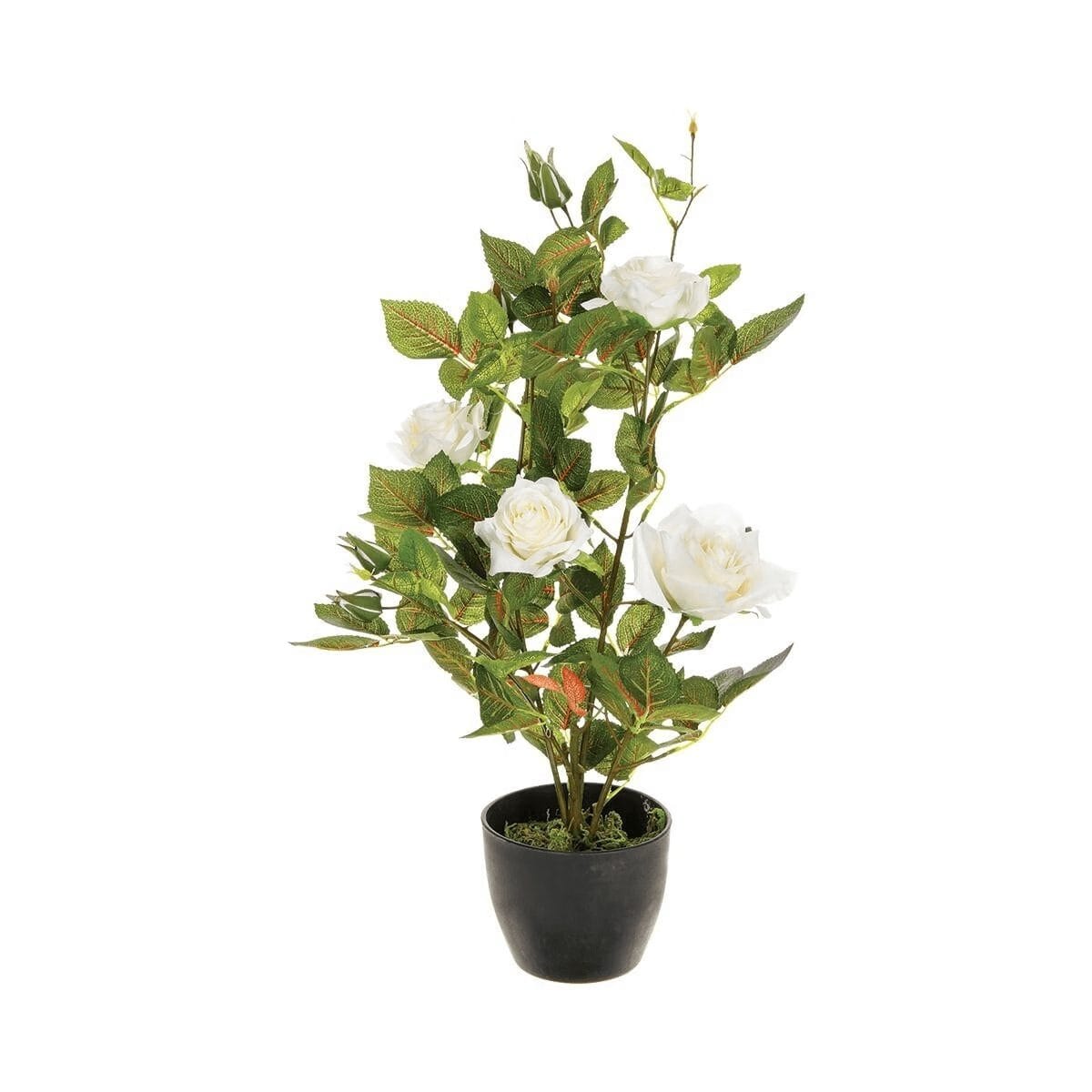 Rosier artificiel H.50 cm - Blanc