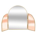 Miroir Laiton, rose, H.40,5 cm