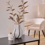 Vase "Piero" Noir & Blanc, H.20,5 cm