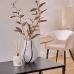 Vase "Piero" Noir & Blanc, H.20,5 cm