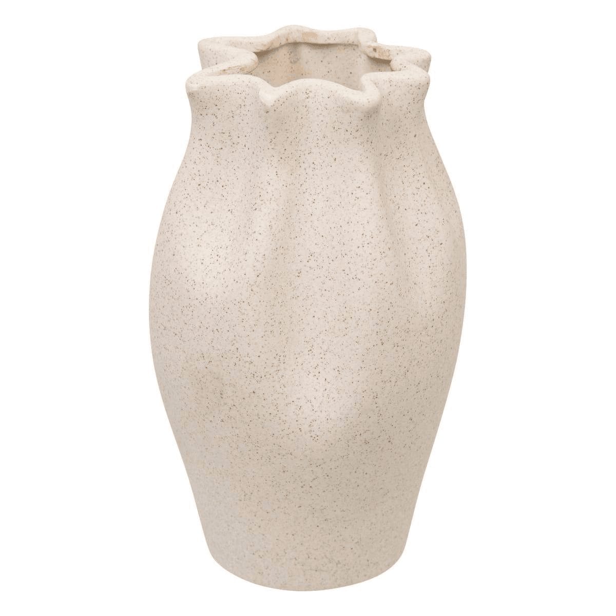 Vase "Grigor" Blanc, H.20,5 cm