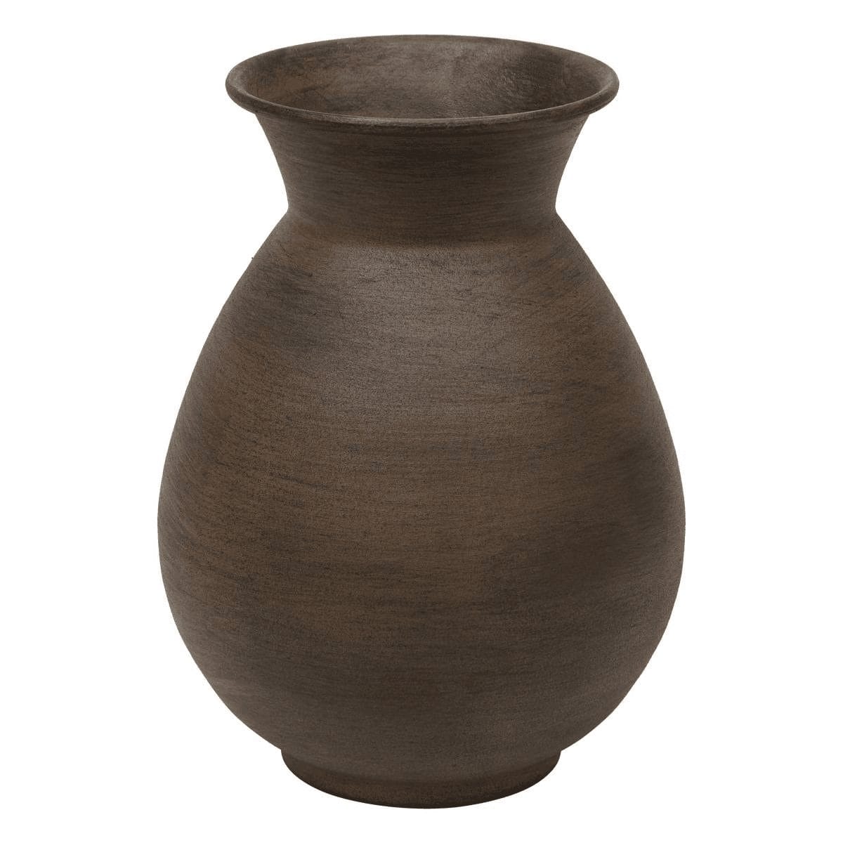 Vase "Wonj" Marron, H.20 cm