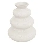 Vase Céramique, blanc, H.20 cm