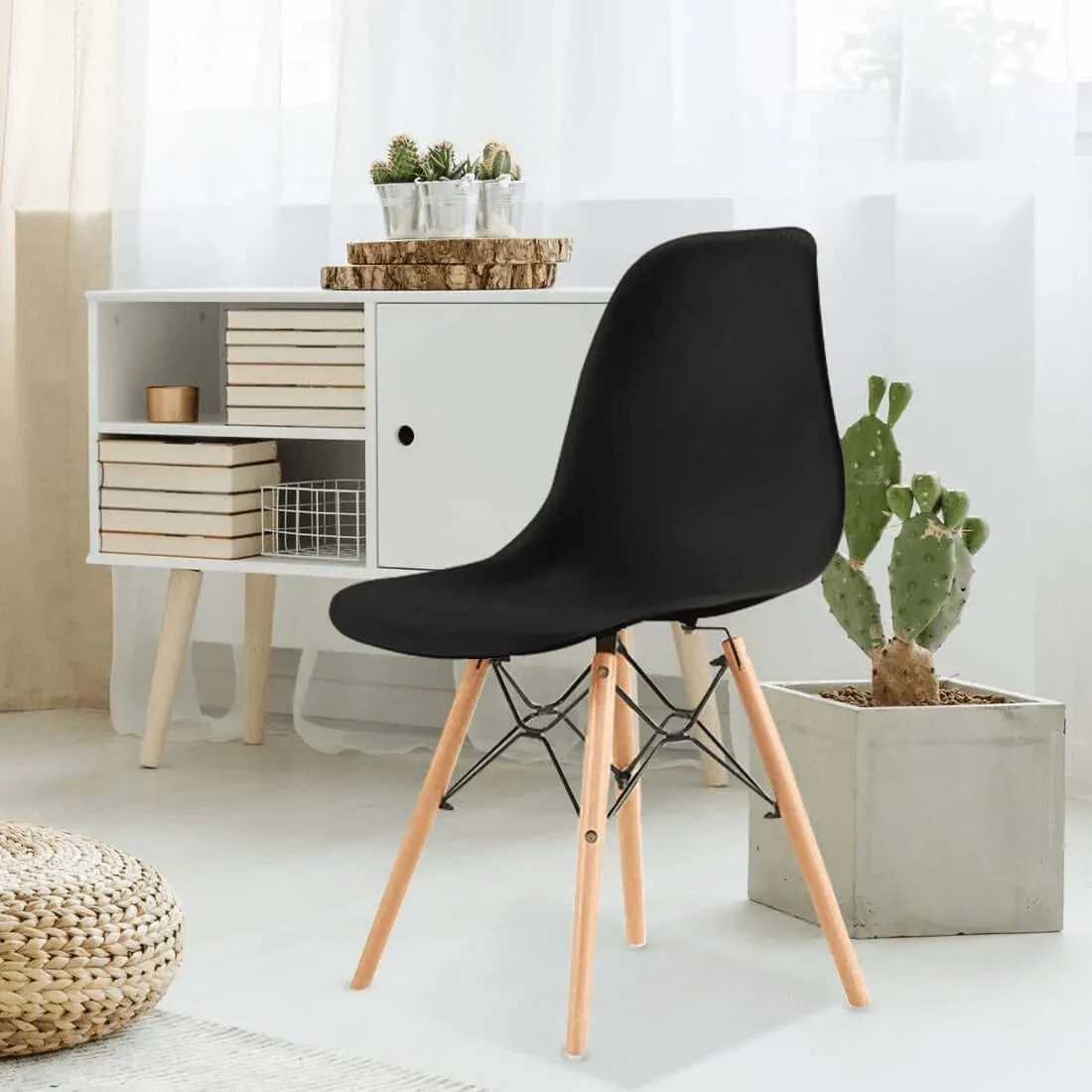 Noe ii chaise NOIR 53 x 46 x 82 cm