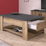 TORSTEN - TABLE BASSE AVEC TIROIR - 0384TABA