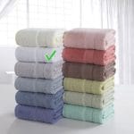 Classic serviette en coton Blanc 70x140cm