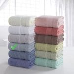 Classic serviette en coton bleu clair 70x140cm