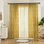 Rideau imprimé lourd - Douce lumière 140x260cm Polyester