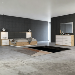 ZENITH Lit 180 x 200 cm + 2 Chevets  + Coiffeuse  ( AX-AB115)