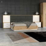 ZENITH Lit 180 x 200 cm + 2 Chevets  ( AX-AB115)