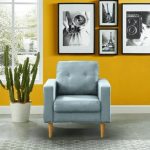 Skyla (Celina) Fauteuil  1 place en tissu COMO-74 LIGHT GREEN sans polochon