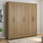 Armoire PRATICO 6 portes – Finition Almond Touch