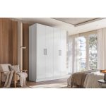 Armoire PREMIUM 4 portes – Blanc