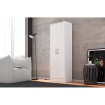 Meuble à chaussures GOLDEN – 2 portes, blanc