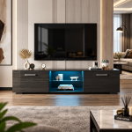 ORION  Meuble tv Noir avec lumiere